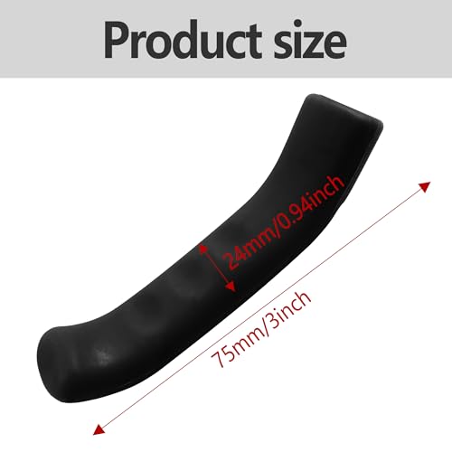 2 Pairs Bicycle Brake Lever Grip Protector Cover, Non-Slip Brake Lever Grip, Silicone Sleeve Universal Brake Protection Handle Cover for Bicycle, Cycling, Road/Mountain Bikes, Black - color: Black