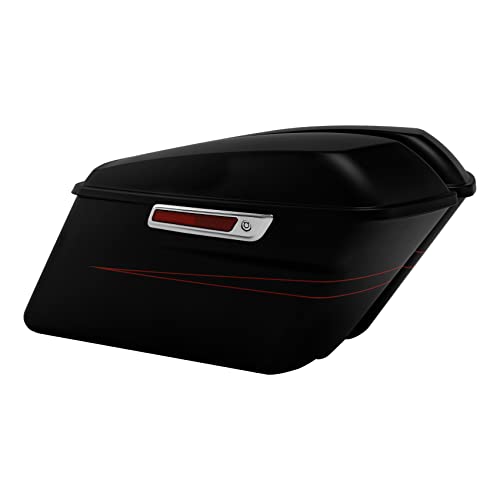 HR3 15-16 Black Denim Hard Saddlebags Compatible with 2015-2016 Road Glide Special FLTRXS Street Glide Special FLHXS (Replace for OEM) Fit for 2014-2023 Harley Touring Models - color: Black Denim Special