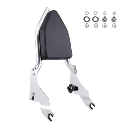 Detachable Sissy Bar Backrest Passenger Backrest Compatible with Harley Touring Street Glide Road Glide Road King Electra Glide 2009-2025 (Chrome) - color: Chrome