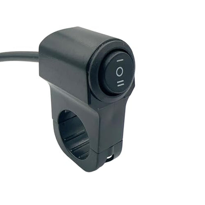 2PCS Motorcycle Handlebar Switch 12V ON-Off-ON Light Toggle Switches Waterproof Aluminum Alloy ATV Compatible with Motorcycle ATV UTV Scooters 7/8" Handlebars (22mm) - size: ON-Off-ON