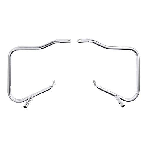 TCT-MOTORPARTS Chrome 7/8" SaddlebagSaddle Bags Guard Bracket For Harley Touring Road King Street Electra Ultra Glide 2014-2024 2023 2022 2021 2020 - color: Chrome, size: Fit for Touring 2014-2022