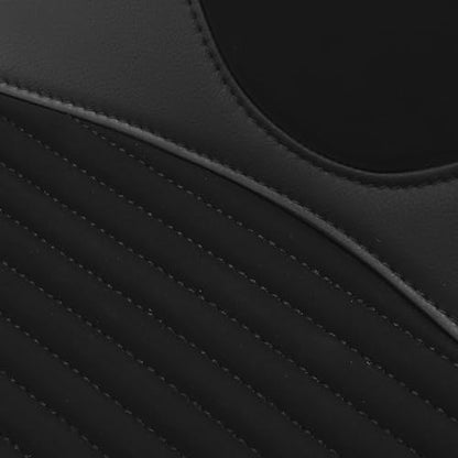 C.C. RIDER Low-Profile Rider&Passenger Seat Fit for Harley Touring 2023-2025 CVO Street Glide FLHXSE CVO Road Glide FLTRXSE 2024-2025 Street Glide FLHX Road Glide FLTRX FLTRXSTSE - size: 08# Black+ Red Stitchs