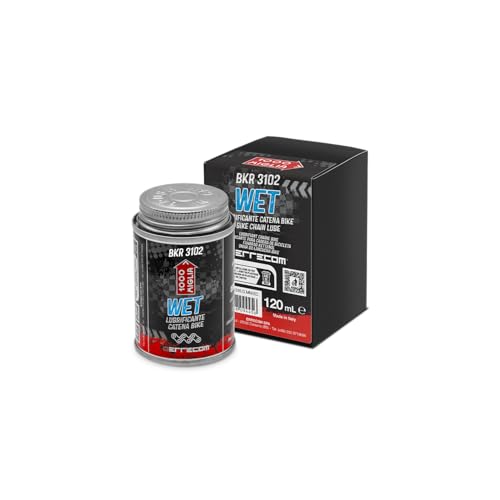 Errecom 1000 Miglia BKR 3102-4 fl oz (120 mL) Can, Wet Lube Bike Chain, for Wet and Muddy Weather Conditions, Brush Included - color: WET - 4 fl oz (120 mL) Can