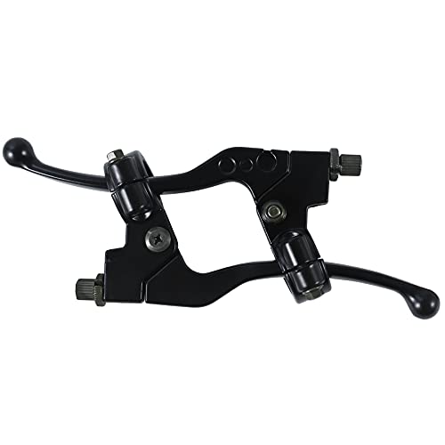 Stylemafia Left Right 7/8" 22mm Clutch Brake Handle Levers Perch Compatible with Honda XR80 XR100 CRF70 CRF80 CRF100 Pit Dirt Motor Bike Motocross