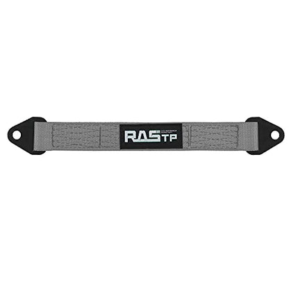 RASTP Limit Strap, Premium Quad Wrap Limit Strap Car Hauler Axle Straps Truck Wrecker Wheel Tie Down Strap with 10,000 Lb Webbing Strength (16 Inch, Gray) - color: Gray, size: 16 Inch