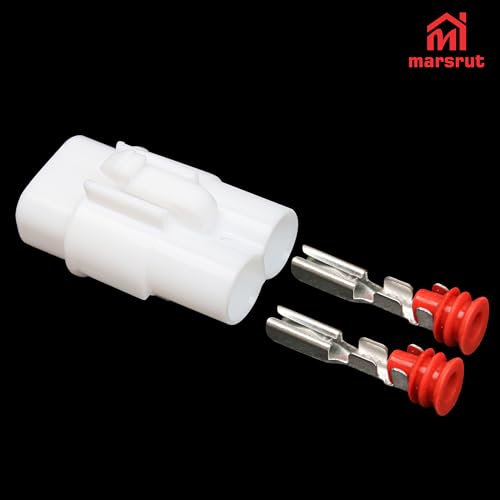 10 Sets 2 Pin Connector Compatible with Sumitomo MT090, DJ7021-2-11/21 Waterproof Fog Lamp Electrical Quick Wire Two Pin Plug Connector Set Kit for Automotive Motorcycle, Replaces 6187-2171, 6180-2181