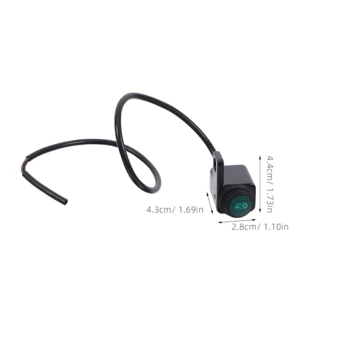 Universal Motorcycle Handlebar Switch Black Push Button Waterproof Toggle Switch for Headlight Fog Light Spotlights Motorcycle Lighting Control