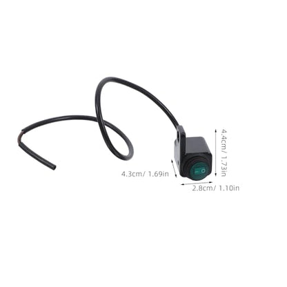 Universal Motorcycle Handlebar Switch Black Push Button Waterproof Toggle Switch for Headlight Fog Light Spotlights Motorcycle Lighting Control