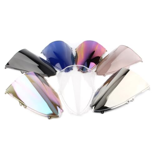 Motorcycle Front Windscreen ABS Plastic Windshield Protection Wind Deflector Screen Application for Ducati 1199 899 Panigale S R 2012-2014 (Clear)