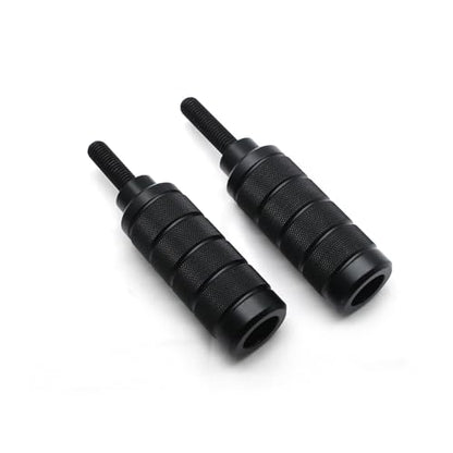 MZS Motorcycle Frame Slider CNC Kits Compatible with Sportster Iron 883 1200 XL883 XL1200 2004-2022, 4" Upper Shock Mount Rear Falling Anti Crash Protector Guards Aluminum Black - size: Sportster 883 1200