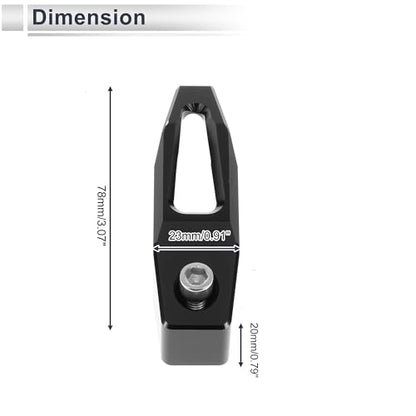 Universal Motorcycle Hanging Hook Square Motorcycle Helmet Luggage Bag Holder Hanger for Scooter Bicycles Black 78mm Length