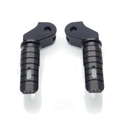 MZS Motorcycle Foot Pegs, 360° Roating Rider Front Footpegs Footrest Rest Pedal Black CNC Compatible with Bonneville T100 2016-2022 / Bonneville T120 2016-2022 - size: Bonneville T100 / Bonneville T120