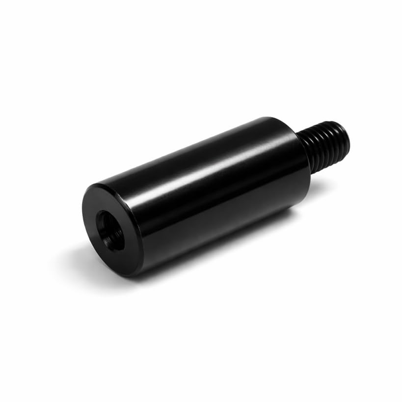 1" Gear Shift Lever Foot Peg Extension Black Compatible with Harley Davidson, Motorcycle Shifter Peg Extender, 304 Stainless Steel Bolt-On Adapter - color: Black, size: 1 inch