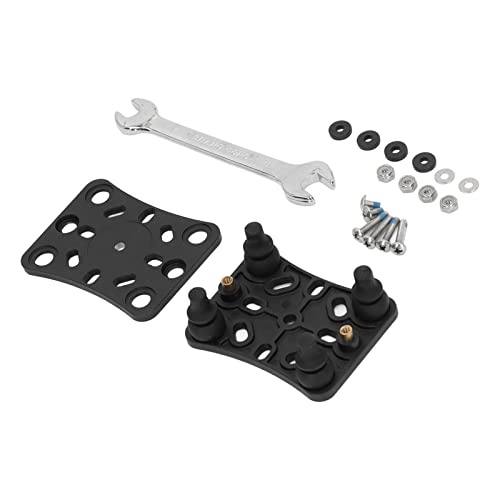 Motorcycle Mobile Phone Holder Shock Absorber, Wireless Phone Bracket with Vibration Buffer System, Durable Nylon and Stainless Steel Mount for ATV UTV, Black