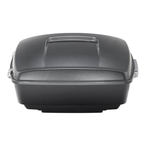 TCMT King Motorcycle Trunk Fit for Harley Touring 2014-2025 CVO Road King Road Glide Street Glide Electra Glide Ultra Limited Pack Gauntlet Gray Metallic - color: Gauntlet Gray Metallic(No Speaker Holes)