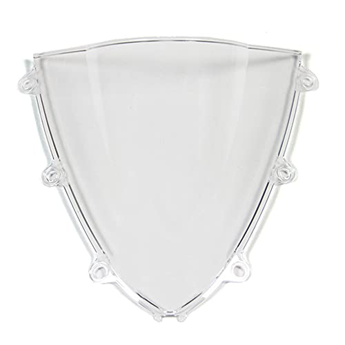 ABS Plastic Windshield Windscreen Compatible for Honda CBR1000RR 2008 2009 2010 2011 Fairing Double Bubble (Clear) - color: Clear