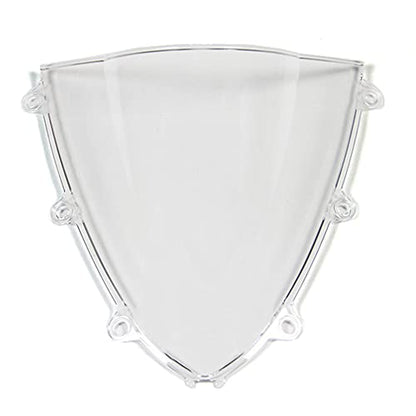 ABS Plastic Windshield Windscreen Compatible for Honda CBR1000RR 2008 2009 2010 2011 Fairing Double Bubble (Clear) - color: Clear