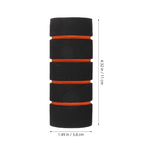 UKCOCO 3 Pcs Foam Handle Grips : Non Slip Sponge Pull Up Bar Sleeve Handlebar Cover for Fitness Equipment Bicycle Motorbike, Easy Installation, 4.32X1.49X1.49in (Black)