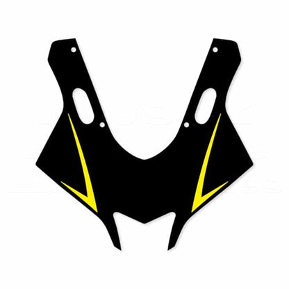 Motorcycle Front Fairing Reflective Sticker Decals,Lemon Yellow | Compatible with Yamaha YZF R25 R3 2019-2022 - color: Lemon Yellow