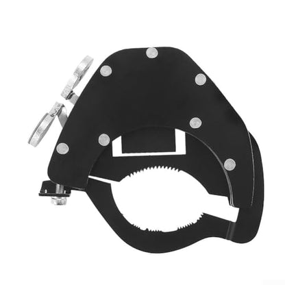 Stainless Steel Motorcycle Throttle Clip Cruise Control System Thumb Activated Lock for Most Bike Handlebar Accelerator Pipe Black(At the top) - size: At the top