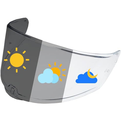Sedici Strada 3 Helmet Visor, Helmet Face Shield Compatible with LS2 Sedici Strada 2 Strada 3 FF801 FF397 FT2 VECTOR (Photochromic) - color: Photochromic