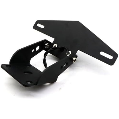 Motorcycle License Plate Bracket Mount Holder with Light Adjustable License Plate Frame Fender Eliminator with LED Light Tail Tidy Device Fit for KTM Duke 125 200 250 390 2017-2019