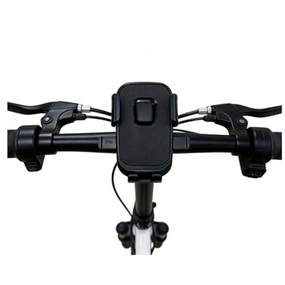 Motorcycle Phone Mount - [Dual Shock Absorbers] [Metal Adjustable Arm] | Bicycle Handlebar Phone Holder, Fits iPhone 16/15/14/13 Pro Max, 4.7-6.7 Inch Phones
