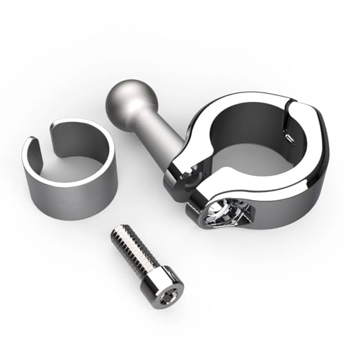 Ciro 50312 Handlebar Mount Smartphone/GPS Holder With Charger, Chrome - color: Chrome