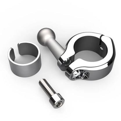 Ciro 50312 Handlebar Mount Smartphone/GPS Holder With Charger, Chrome - color: Chrome