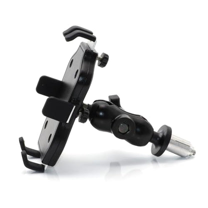 Motorcycle Mobile Phone Mount Mobile Phone Holder Adjustable Size Fit on All Motorcycles with Holes Fixing Device