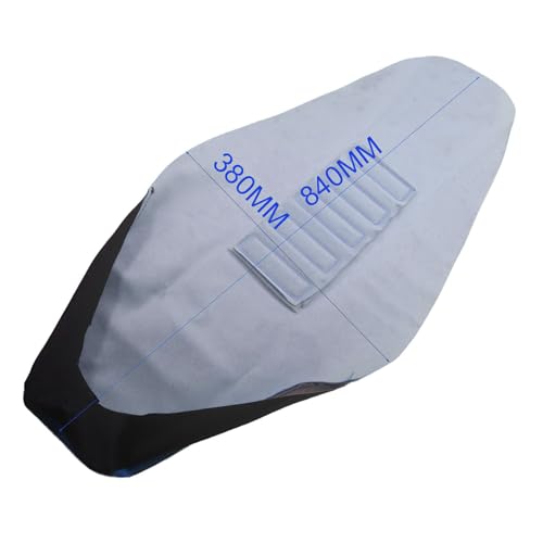 Motorcycle Universal Seat Cover non-slip thick 3D particles suitable Rubber Striped Grip Gripper Soft For CRF WR WRF RMZ YZF SXF EXC EXC XC SX CR KLX 250 Dirt Pit Bike Motocross (Orange) (Blue) - color: New Blue