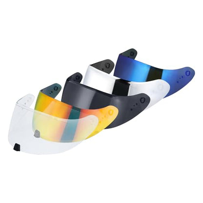 R420 Visor Shield Repalcement, UV Protection Outer Face Helmet Shield Compatible with R420 Motorcycle Accessories (Clear) - color: Clear