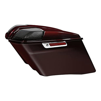 HR3 Twisted Cherry 4" Stretched Hard Saddlebags w/Speaker Lids Compatible with 2018-2019 Road Glide FLTRX 2018 Street Glide Special FLHXS Ultra Limited FLHTK & FLHTKL Low - color: Twisted Cherry