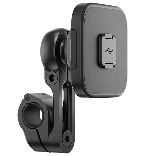 Peak Design Mobile Motorcycle Mirror/GPS Phone Mount, Non-Charging, SlimLink Mounting, Rigid Arm, Fits Mirror Stems or Accessory Bars (7/8"-1 1/8" Diameter), Vibration Isolator, Motorcycle Phone Mount