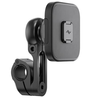 Peak Design Mobile Motorcycle Mirror/GPS Phone Mount, Non-Charging, SlimLink Mounting, Rigid Arm, Fits Mirror Stems or Accessory Bars (7/8"-1 1/8" Diameter), Vibration Isolator, Motorcycle Phone Mount