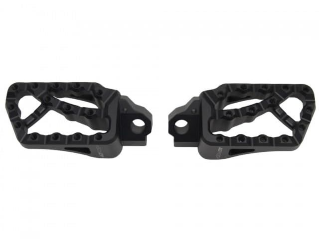 AltRider Adventure X Foot Pegs Compatible With BMW R 1200/1250 / 1300 GS/GSA - Heavy Duty Design - Boot Friendly, High Traction Cleats for Stability & Grip - Adjustable Camber & Height - Black - color: Black, size: Adventure X (56mm x 95mm)