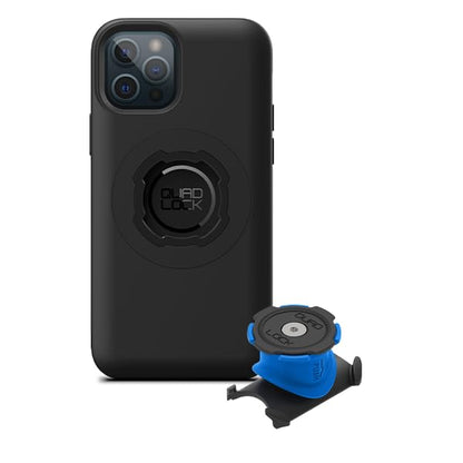 Quad Lock Stem/Handlebar Bike Phone Holder Kit with MAG Phone Case for iPhone 12/12 Pro - size: iPhone 12/12 Pro