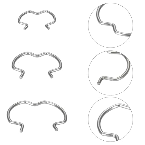 60pcs 800-801 Quick Connector Clips, 3 Different Size20-3/8''20-1/2''20-5/8'' Transmission Oil Cooler Line Clips, Transmission Radiator Hose Retaining Clips,Metal 304H Stainless steel Material