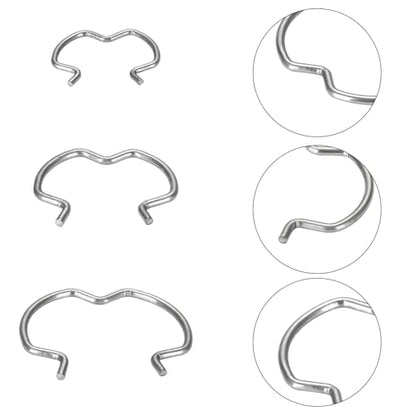 60pcs 800-801 Quick Connector Clips, 3 Different Size20-3/8''20-1/2''20-5/8'' Transmission Oil Cooler Line Clips, Transmission Radiator Hose Retaining Clips,Metal 304H Stainless steel Material