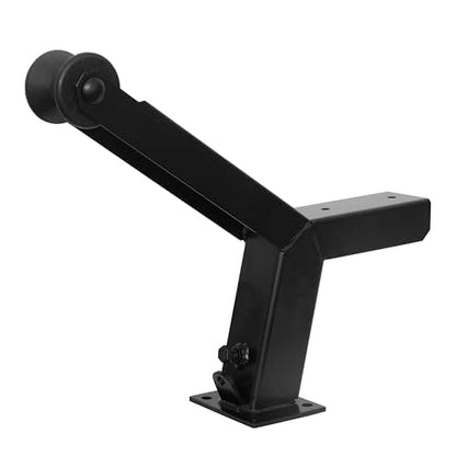 Extreme Max 3006.8788 Adjustable Height Notched Winch Stand with Roller - Black Powder Coat Finish, Hardware Fits 3" W x 5" H Trailer Frames - color: Black, size: Fits 3"W x 5"H Trailer Frames