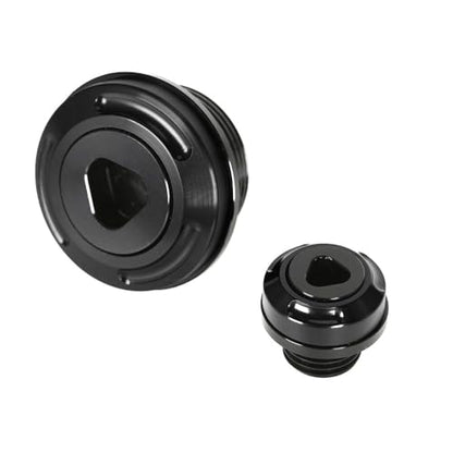 Monkey Engine Crankcase Cover Plugs Compatible with Monkey 125 GROM CT125 DAX 125 CNC Motorcycle Accessories Crankcase Hole Plug (Black) - color: Black3