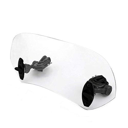 Adjustable Clip On Windscreen Windshield Extension Spoiler Wind Deflector Adjustable Lockable For Motorcycle