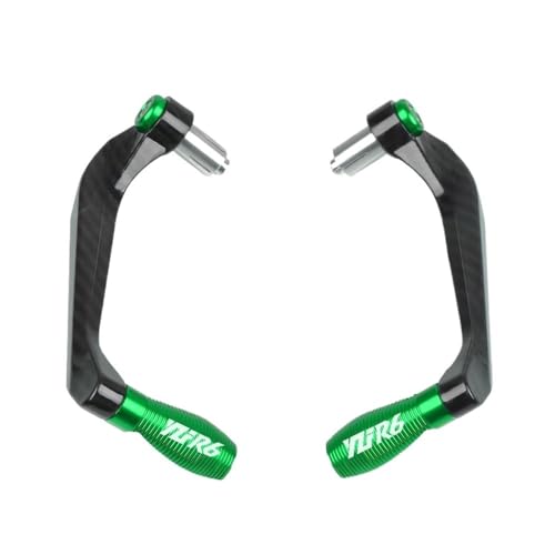 Handlebar Protector for Y&amaha YZF R6 YZFR6 1999-2023 2022 2021 2020 2019 2018 2017 2016 2015 2014 Motorcycle Brake Clutch Levers Guard Protector - color: Green YZFR6