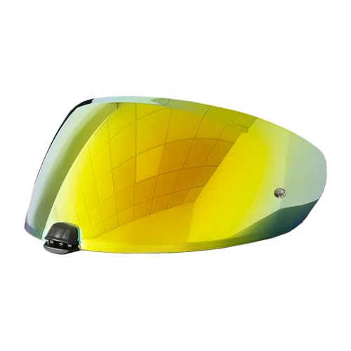 HJ-31 Helmet Visor for i70/i10,UV Protection Windproof Moto Helmet Visor Shield Helmet Accessories Compatible with HJC i70 i10(Revo Deep Gold) - color: Revo Deep Gold