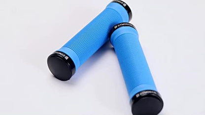 Dymoece Bike Handlebar Grips,Bicycle Handle Grip Ergonomic Design Dual Lock-on for Mountain Bike MTB BMX Foldable Downhill - color: Blue