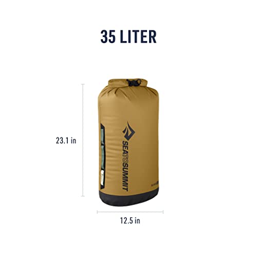 Sea to Summit Big River Dry Bag, Heavy-Duty Dry Storage, 35 Liter, Gold Brown - color: Gold Brown, style: 35 Liter