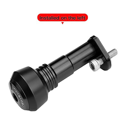 Motorcycle Falling Protection Frame Sliders Fairing Guard Anti Crash Pad Protector Compatible With BMW G310R, G310GS (2017-2025) ; G310 R, GS 17-18-19-20-21-22-23-24-25 (Black) - color: Black