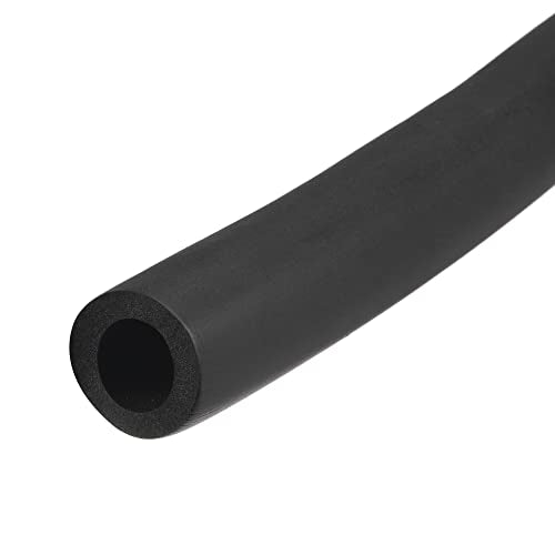 uxcell Foam Tubing for Handle Grip Support, Pipe Insulation, 16mm(5/8") ID 26mm OD 1m Length Black - color: Black, size: 16mm x 26mm