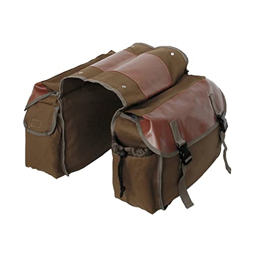 Shkalacar Motorcycle Saddle bags, Waterproof motorcycle saddlebags, Motorcycle Saddlebag Side Tool Bags Cycling Luggage Bag Riding Travel Canvas Waterproof Panniers Box Side Tools Bag Pouch - color: Khaki