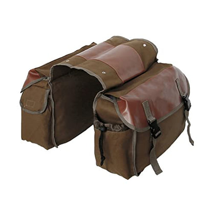 Shkalacar Motorcycle Saddle bags, Waterproof motorcycle saddlebags, Motorcycle Saddlebag Side Tool Bags Cycling Luggage Bag Riding Travel Canvas Waterproof Panniers Box Side Tools Bag Pouch - color: Khaki